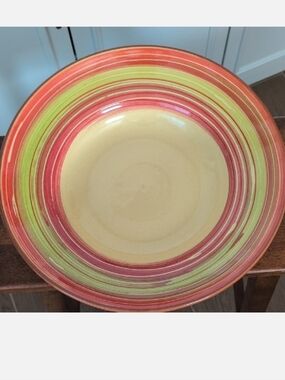 Pier 1 Ceramic Large Pasta Serving Bowl Orange